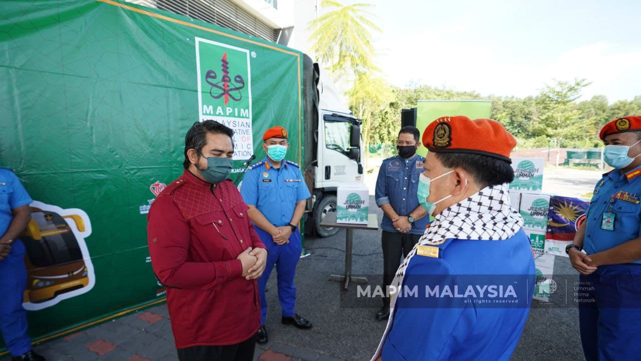500 kotak bantuan makanan sebagai tanda sokongan MAPIM Malaysia kepada