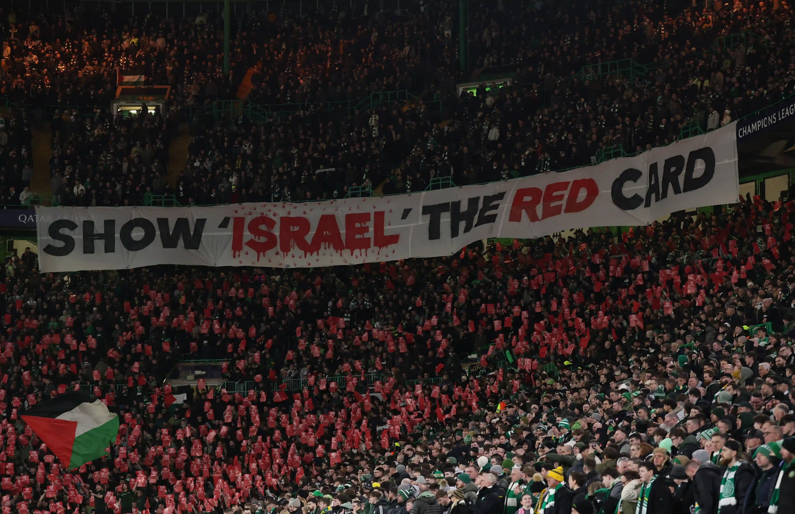 Peminat Bola Sepak Celtic, Bohemia Bantah Genosid Israel di Gaza